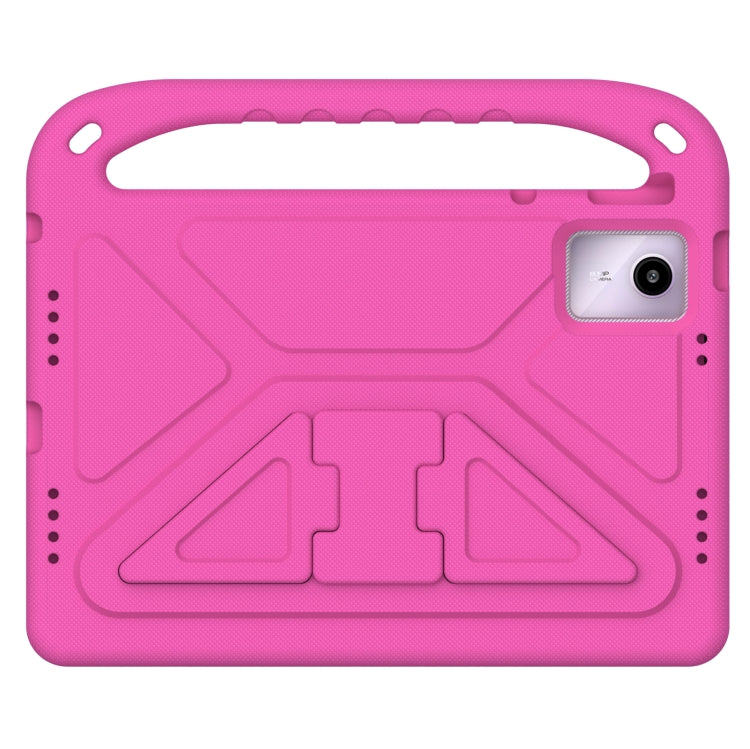 For Lenovo Tab P12 / Xiaoxin Pad Pro 12.7 Handle EVA Shockproof Tablet Case with Holder(Rose Red)
