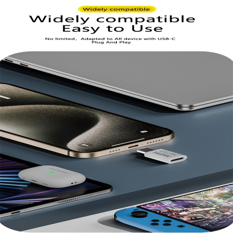 USB 3.1 Type-C to Type-C 40Gbps 8K Transmission Adapter 140W 5A Charge, Specification:Type-C Female to Female