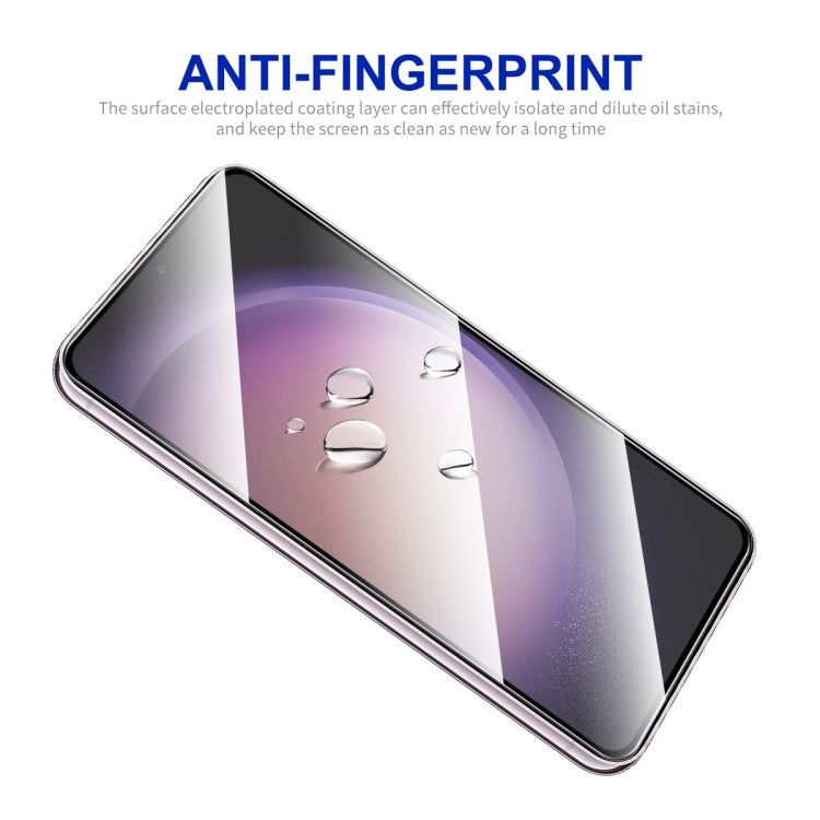 For Samsung Galaxy S25+ / S24+ 5G ENKAY Hat-Prince 0.18mm High Aluminum-silicon Tempered Glass Film, Support Ultrasonic Fingerprint Unclock