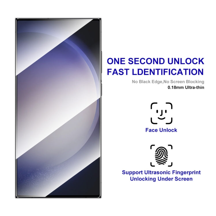 For Samsung Galaxy S24 Ultra 5G 10pcs ENKAY Hat-Prince 0.18mm High Aluminum-silicon Tempered Glass Film, Support Ultrasonic Fingerprint Unclock
