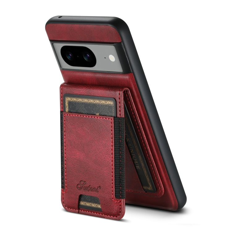 For Google Pixel 6 Suteni H17 Oil Eax Leather Detachable Wallet Phone Case(Red)