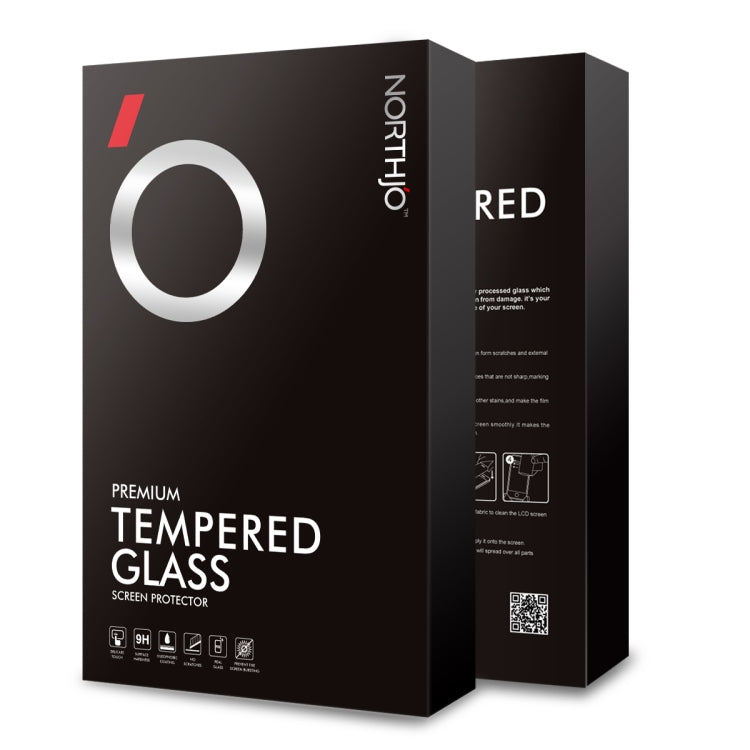 For Samsung Galaxy A54 5G NORTHJO A++ Screen Protector Full Glue Silk Printing Tempered Glass Film(Black) - Galaxy Tempered Glass by NORTHJO | Online Shopping South Africa | PMC Jewellery