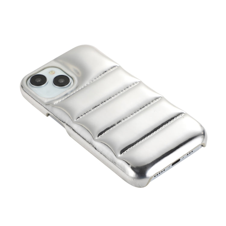 For iPhone 15 Pro Laser Aurora Down Jacket All-inclusive Phone Case(Pink) - iPhone 15 Pro Cases by PMC TechLife | Online Shopping South Africa | PMC TechLife | Buy Now Pay Later Mobicred