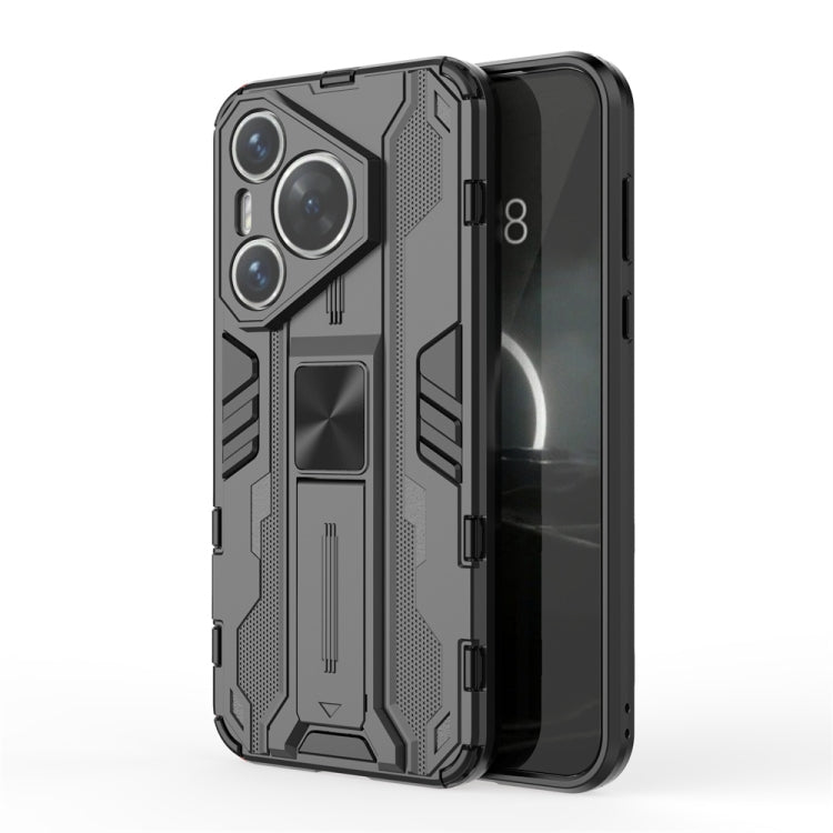 For Huawei Pura 70 Supersonic Armor PC Hybrid TPU Phone Case(Black)