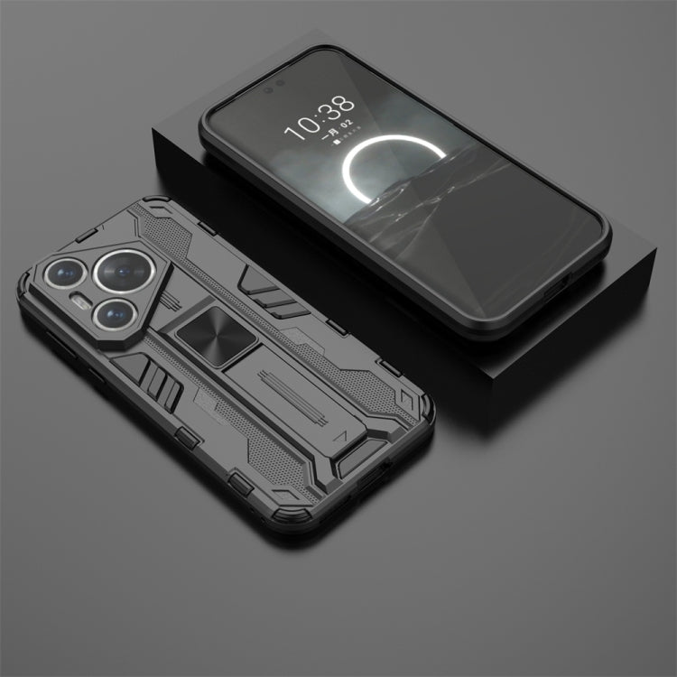 For Huawei Pura 70 Supersonic Armor PC Hybrid TPU Phone Case(Black)