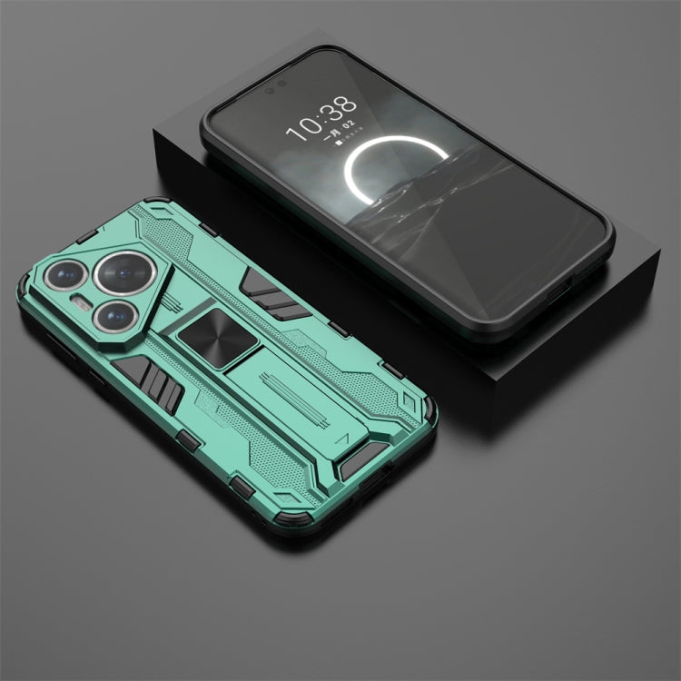 For Huawei Pura 70 Supersonic Armor PC Hybrid TPU Phone Case(Green)