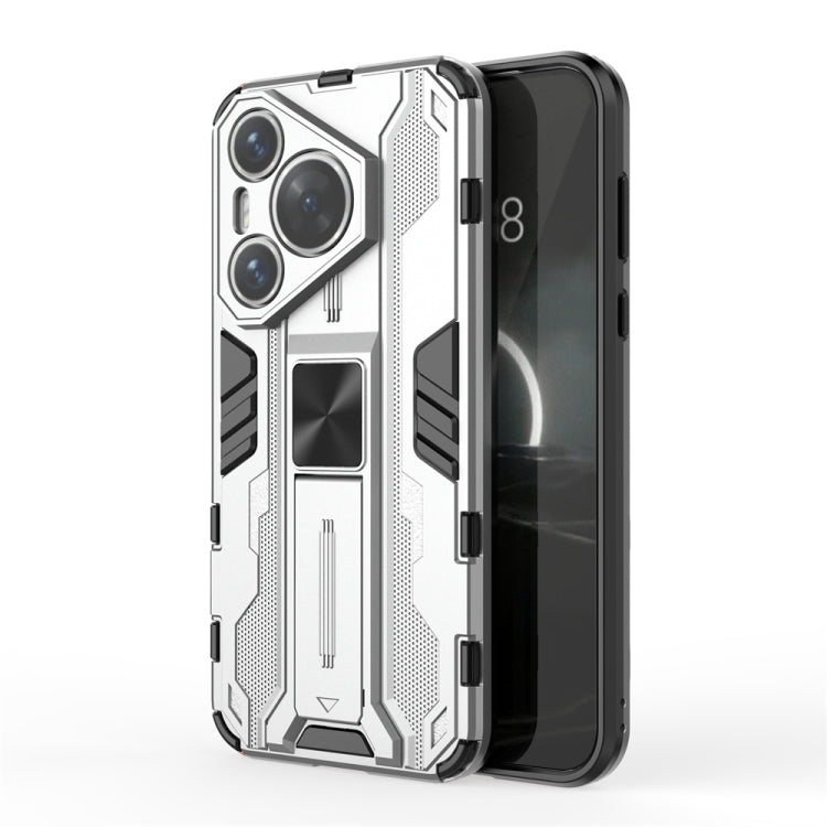For Huawei Pura 70 Supersonic Armor PC Hybrid TPU Phone Case(Silver)