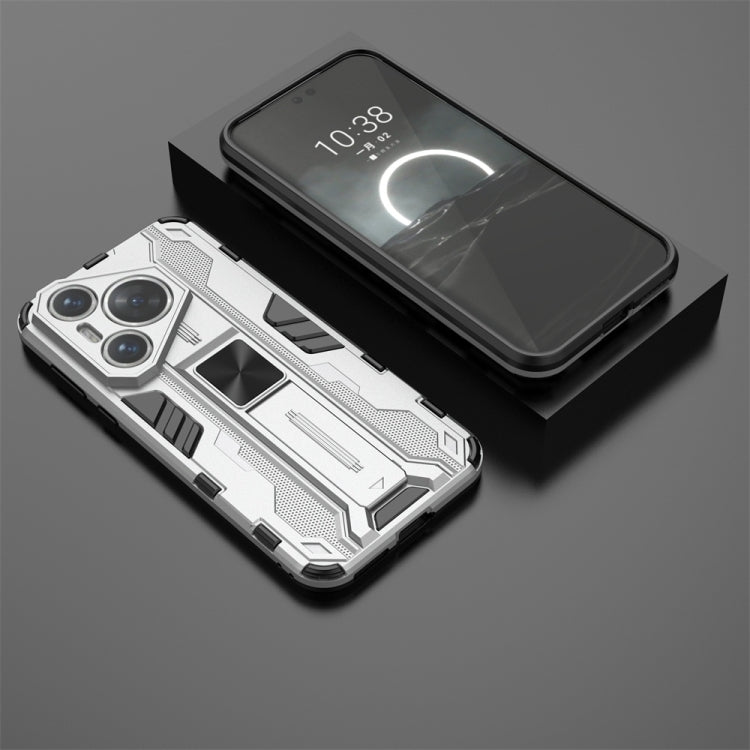 For Huawei Pura 70 Supersonic Armor PC Hybrid TPU Phone Case(Silver)