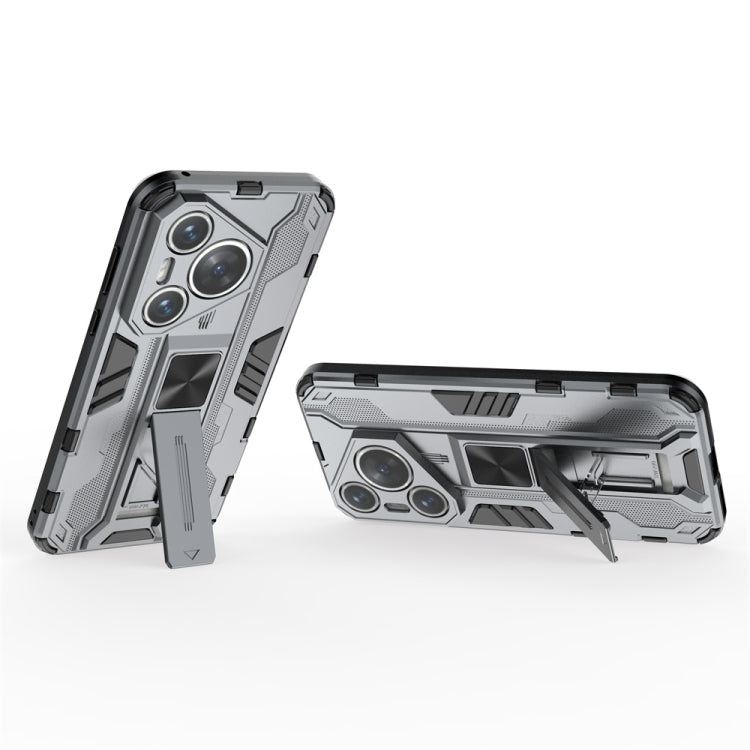 For Huawei Pura 70 Supersonic Armor PC Hybrid TPU Phone Case(Grey)