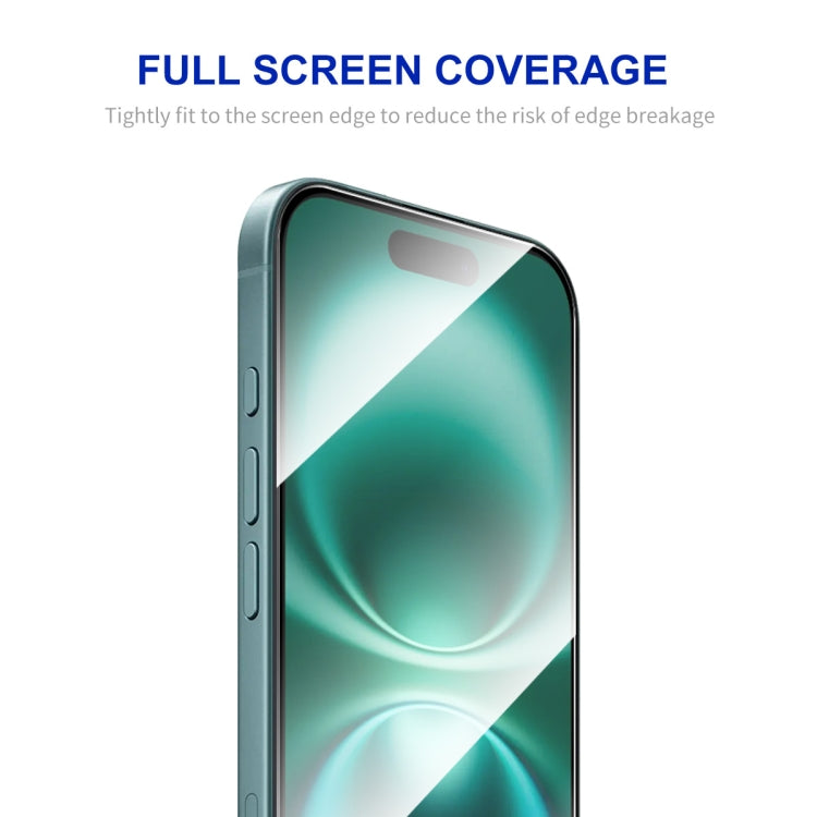 For iPhone 16 ENKAY Easy Install High Alumina Silicon Full Glass Film