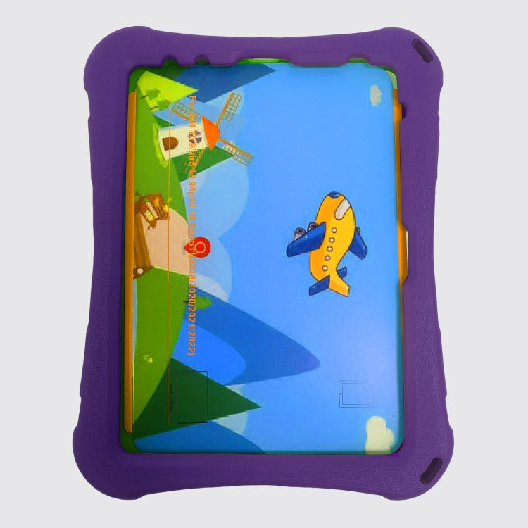 For iPad Air 11 2025 / 2024 360 Rotation Aircraft Holder EVA Shockproof Tablet Case(Purple)