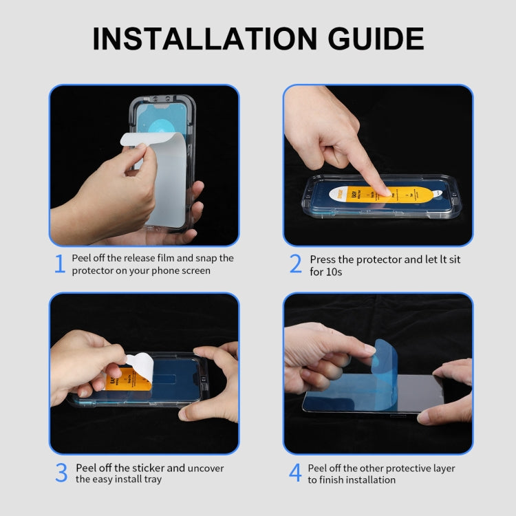 For iPhone 16 Plus ENKAY Easy Install Anti-peeping Privacy Full Screen Tempered Glass Film
