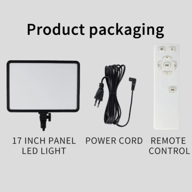 JMARY FM-17RS With Remote 17-inch Touch Control Dimmable LED Panel Light(EU Plug) - free shipping - PMC Jewellery - Order now!