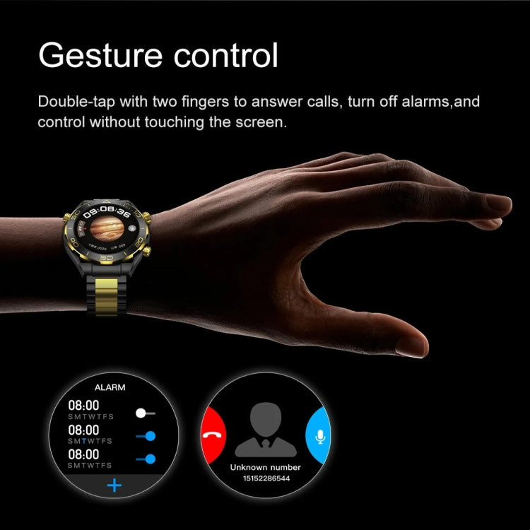 Z91 Pro Max 1.52 inch Color Screen Smart Watch,Support Bluetooth Call / Heart Rate / Blood Pressure / Blood Oxygen Monitoring(Gold)