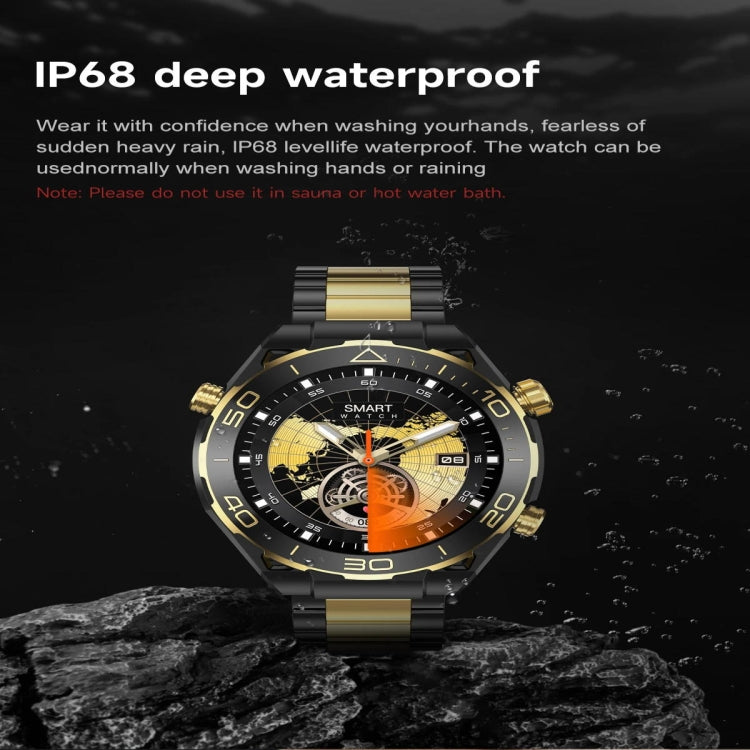 Z91 Pro Max 1.52 inch Color Screen Smart Watch,Support Bluetooth Call / Heart Rate / Blood Pressure / Blood Oxygen Monitoring(Gold)