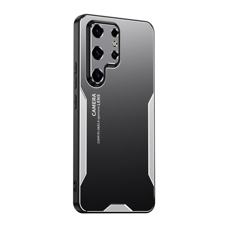 For Samsung Galaxy S24 Ultra 5G Blade Series TPU Hybrid Metal Phone Case(Silver)