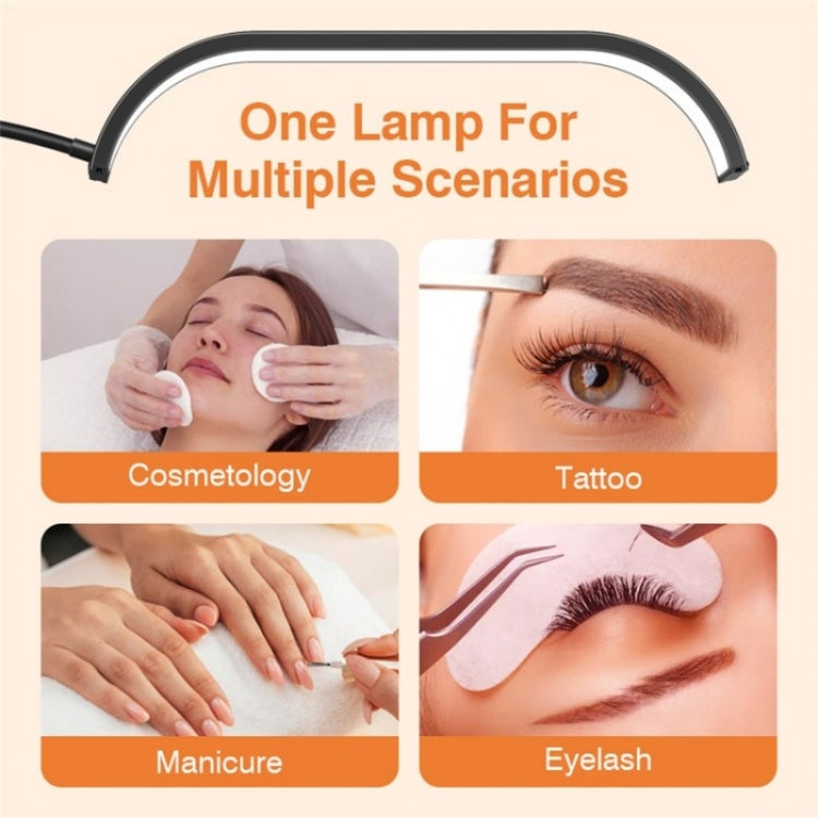 HD-G63X Floor Standing Remote Dimming LED Moon Lamp Manicure Eyelash Beauty Lamp(EU Plug)