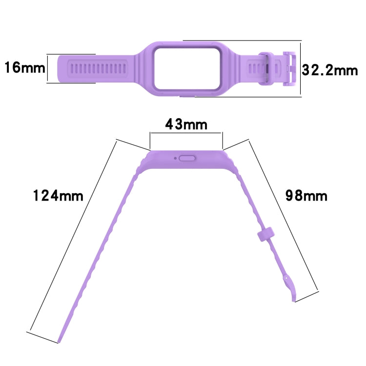 For Samsung Galaxy Fit 3 Integrated TPU Watch Band(Orange)