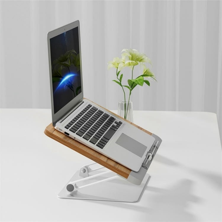 BG-2S Height Adjustable Laptop Holder ABS + Aluminum Alloy Desktop Book Stand for Reading