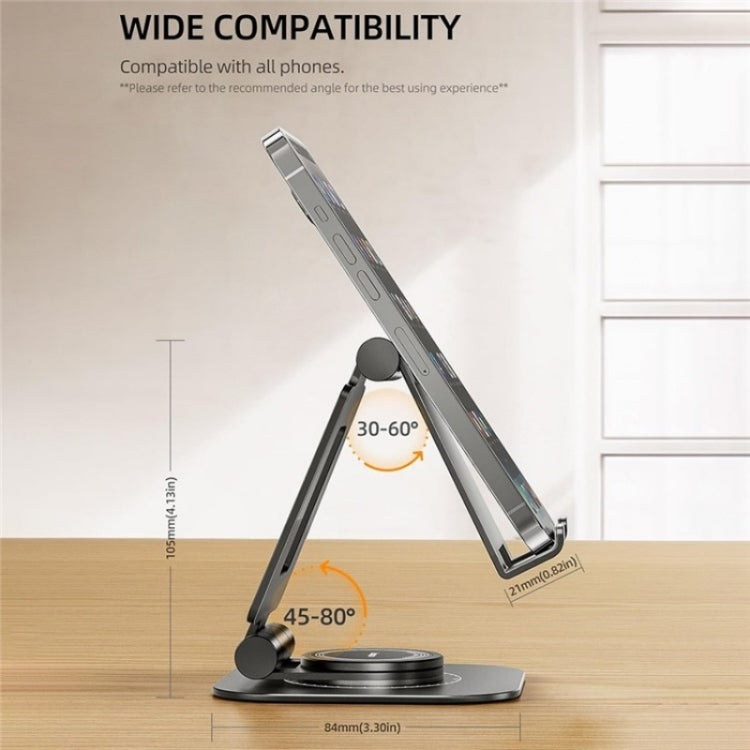 AS007-XS Adjustable Aluminum Alloy Desktop Phone Stand(Silver) - Stand by PMC TechLife | Online Shopping South Africa | PMC TechLife | Buy Now Pay Later Mobicred