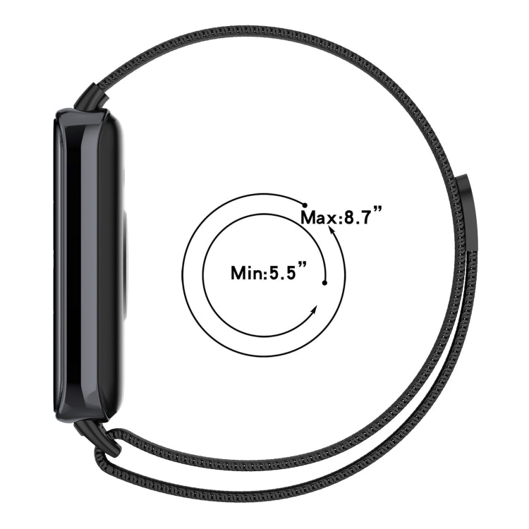 For Honor Band 9 Milan Magnetic Steel Mesh Watch Band(Gray)