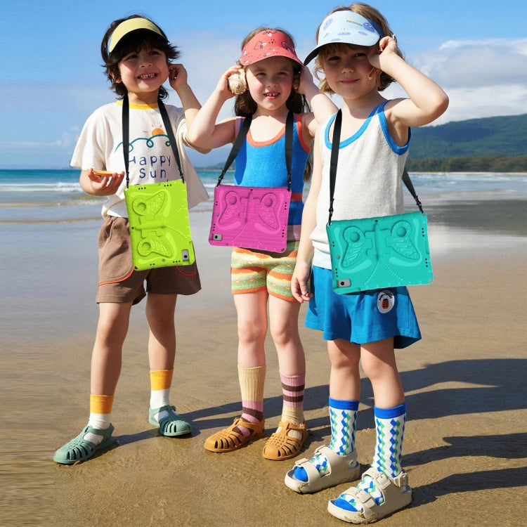 For iPad Air 11 2024 Butterfly Bracket EVA Shockproof Tablet Case(Red) - iPad Air 11 2024 Cases by PMC TechLife | Online Shopping South Africa | PMC TechLife | Buy Now Pay Later Mobicred