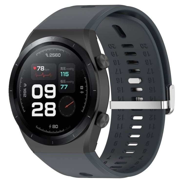 For Xiaomi Watch H1 Blood Pressure Watch Silicone Watch Band(Dark Grey)
