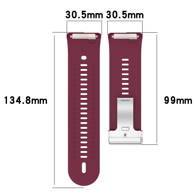 For Xiaomi Watch H1 Blood Pressure Watch Silicone Watch Band(Midnight Blue)