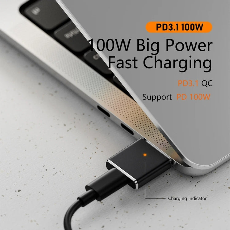 PD100W MagSafe 3 to Type-C Female Magnetic Charging Adapter for MacBook(Silver)