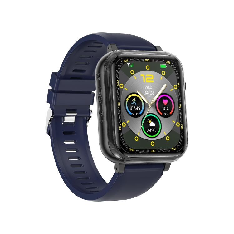 G18 1.83 inch Color Screen Smart Watch Silicone Strap, Support Noninvasive Blood Sugar / Uric Acid(Blue)