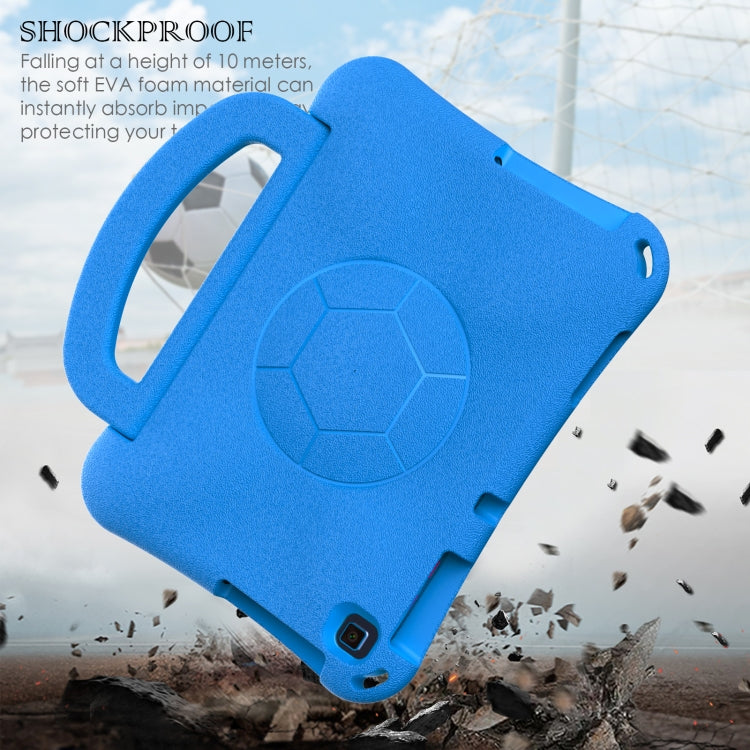 For Lenovo Tab M10 3rd Gen TB-328FU/XU Handle Football Shaped EVA Shockproof Tablet Case(Blue)