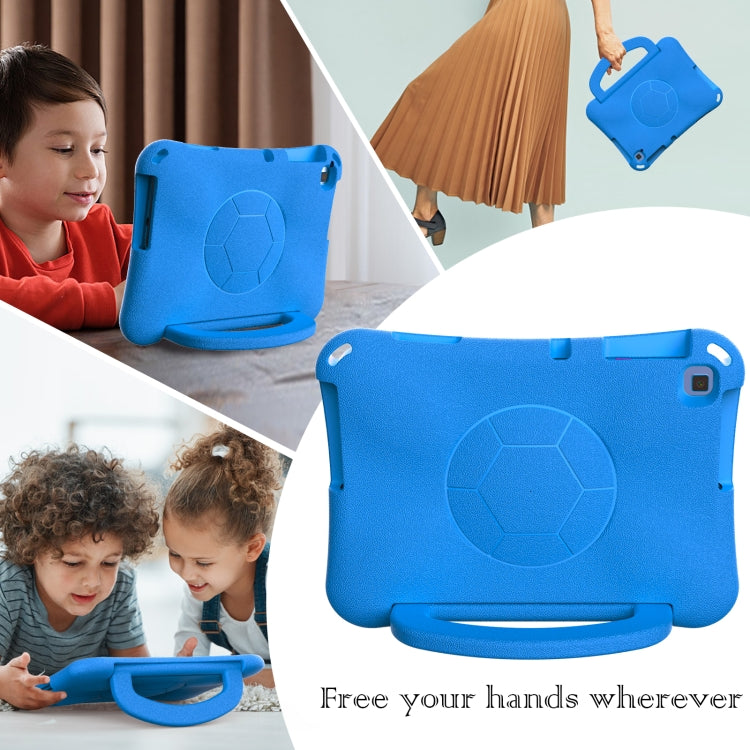For Lenovo Tab M10 3rd Gen TB-328FU/XU Handle Football Shaped EVA Shockproof Tablet Case(Blue)