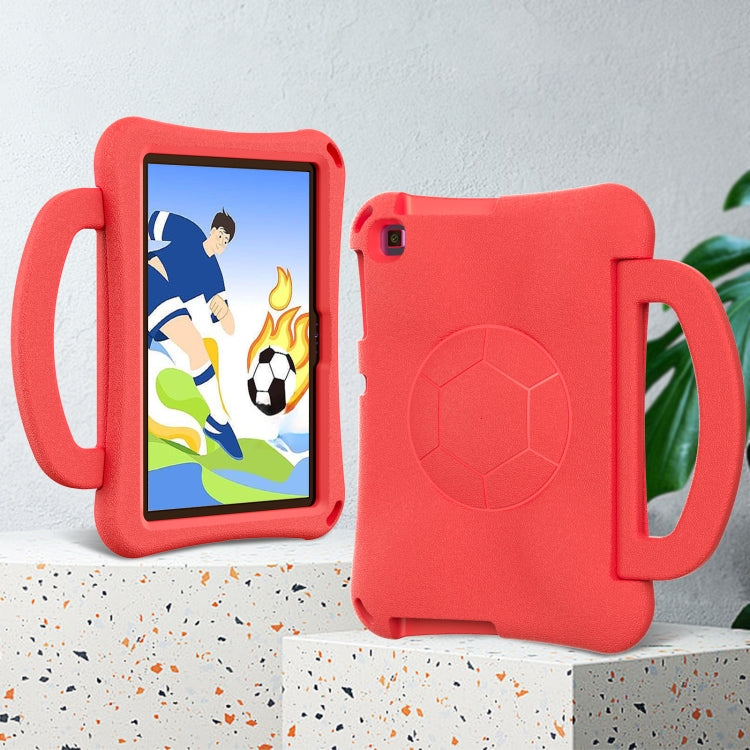 For Lenovo Tab M10 3rd Gen TB-328FU/XU Handle Football Shaped EVA Shockproof Tablet Case(Red)