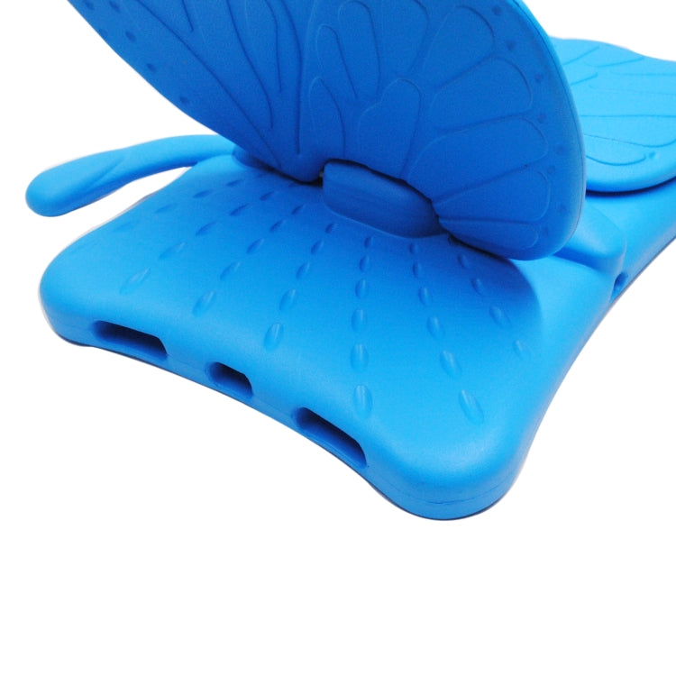 For iPad Air 11 2025 / 2024 Butterfly Bracket Kids EVA Shockproof Tablet Case(Blue) - iPad Air 11 2025 / 2024 Cases by PMC TechLife | Online Shopping South Africa | PMC TechLife | Buy Now Pay Later Mobicred