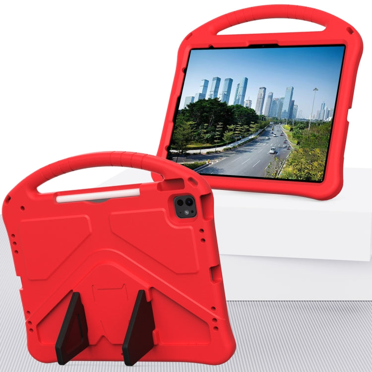 For iPad Air 13 2024 EVA Shockproof Tablet Case with Holder(Red) - iPad Air 13 2024 Cases by PMC TechLife | Online Shopping South Africa | PMC TechLife | Buy Now Pay Later Mobicred