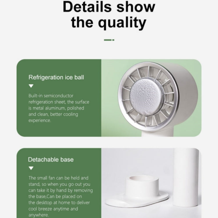 WX-633 Summer Handheld Fan 3 Speeds Semiconductor Cold Compress Desk Fan(Navy Blue) - Electric Fans by PMC TechLife | Online Shopping South Africa | PMC TechLife | Buy Now Pay Later Mobicred