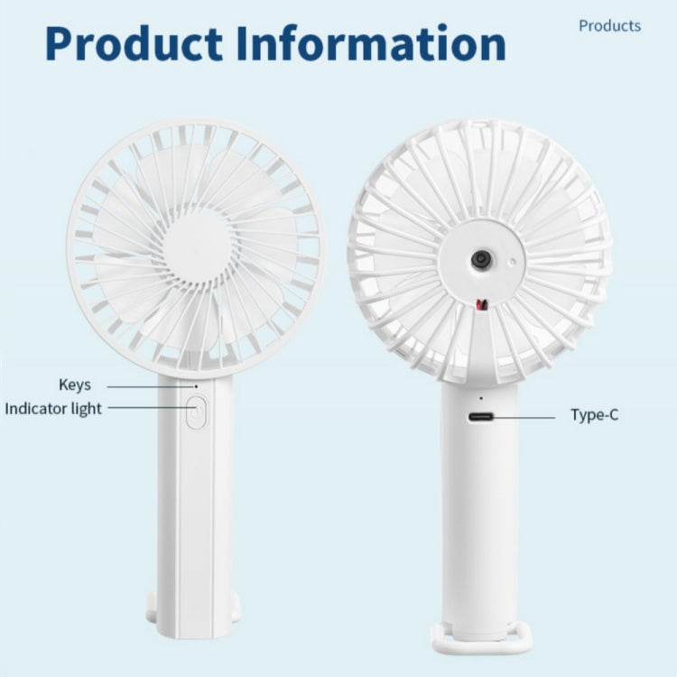 F35 With Hanging Hole Rechargeable Cooling Fan Powerful Handheld Fan 1200mAh Desk Fan(White) - Electric Fans by PMC TechLife | Online Shopping South Africa | PMC TechLife | Buy Now Pay Later Mobicred