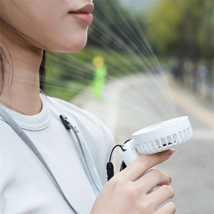 F458 With Neck Rope Summer 3 Speeds Adjustable Foldable Mini Handheld Fan(Purple) - Electric Fans by PMC TechLife | Online Shopping South Africa | PMC TechLife | Buy Now Pay Later Mobicred