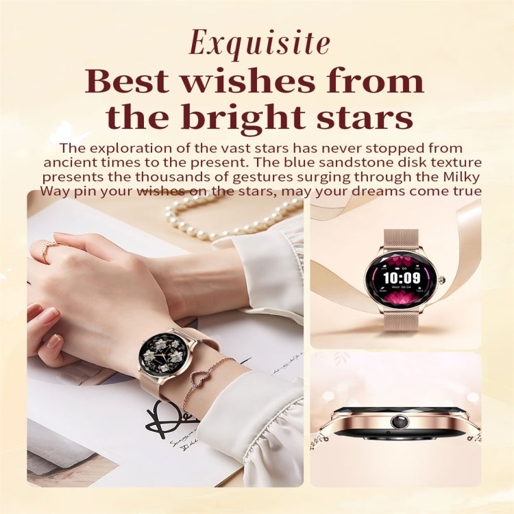 NX23 Pro 1.27 inch Color Screen Smart Watch, Support Bluetooth Call / Heart Rate Monitoring(Gold)