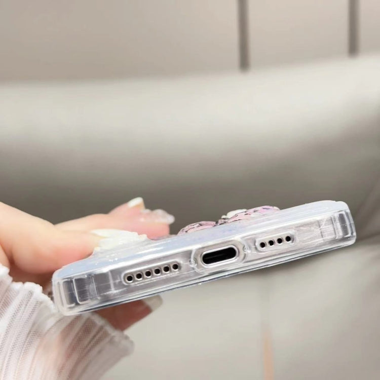 For iPhone 16 Pro Glitter 3D Butterfly TPU Phone Case(Gold) - free shipping - PMC TechLife - Order now!