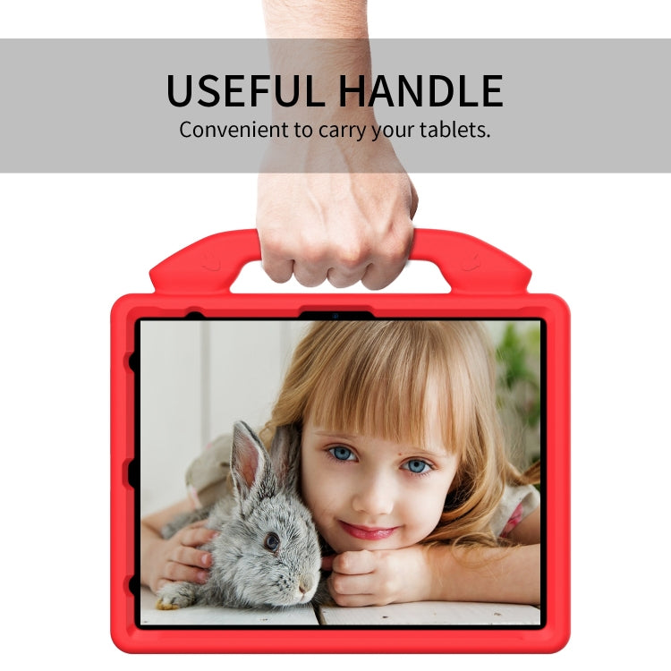 For iPad Air 13 2025 / 2024 Children EVA Shockproof Tablet Case with Thumb Bracket(Red)