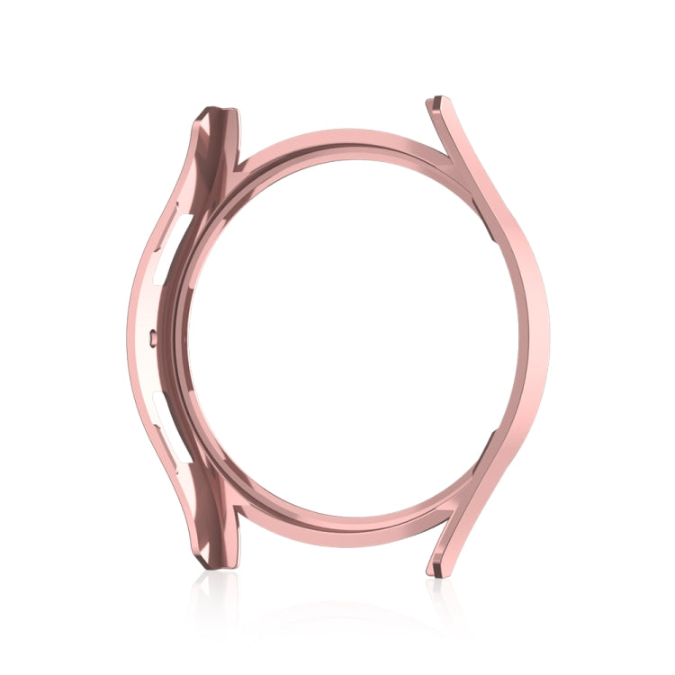 For Samsung Galaxy Watch 7 40mm Single Diamond Hollow PC Watch Protective Case(Pink)