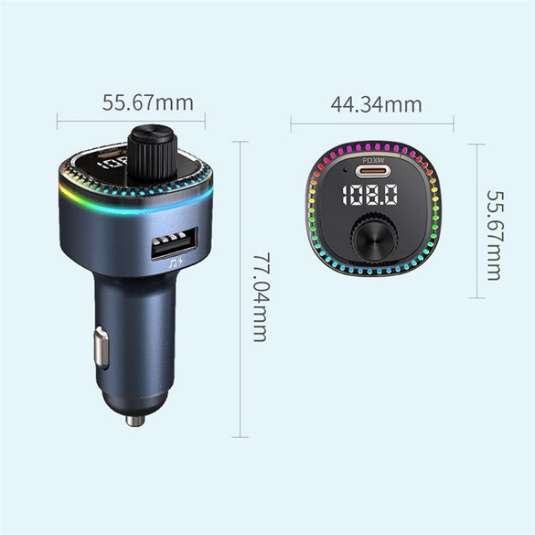 C58 Car MP3 Music Player Type-C + USB Car Charger Bluetooth Adapter FM Transmitter - Car Charger by PMC TechLife | Online Shopping South Africa | PMC TechLife | Buy Now Pay Later Mobicred