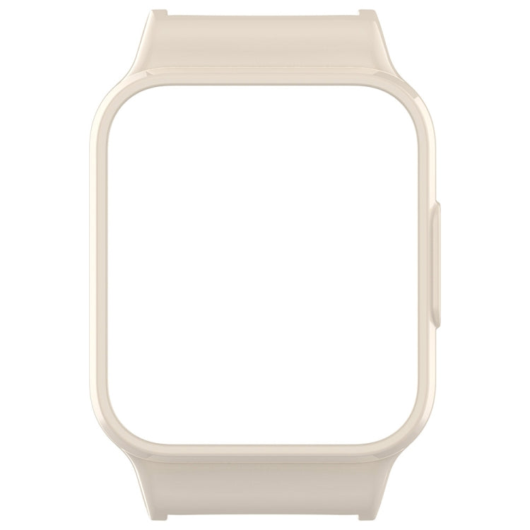 For Redmi Watch 3 Half Pack PC Watch Protective Case(Creamy White)