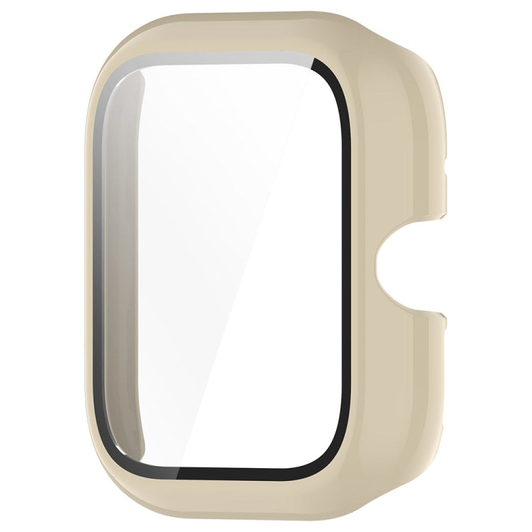 For vivo Watch GT PC + Tempered Glass Film Integrated Watch Protective Case(Ivory White)