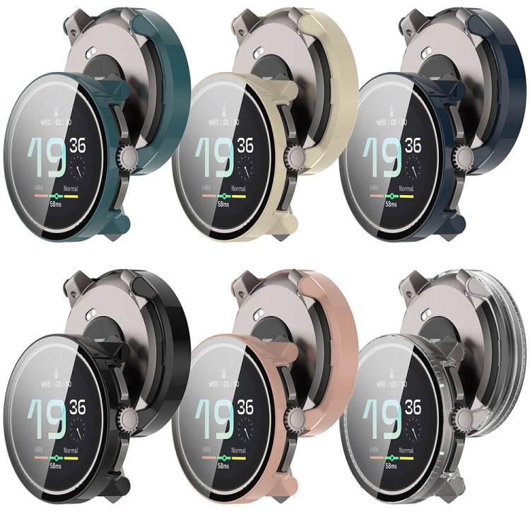 For Suunto Race PC + Tempered Glass Film Integrated Watch Protective Case(Pine Green) - Watch Case by PMC TechLife | Online Shopping South Africa | PMC TechLife | Buy Now Pay Later Mobicred