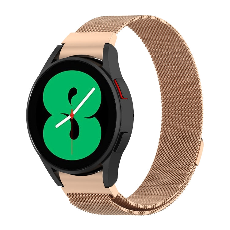 For Samsung Galaxy Watch Ultra 47mm Milan Magnetic Stainless Steel Watch Band(Rose Gold)