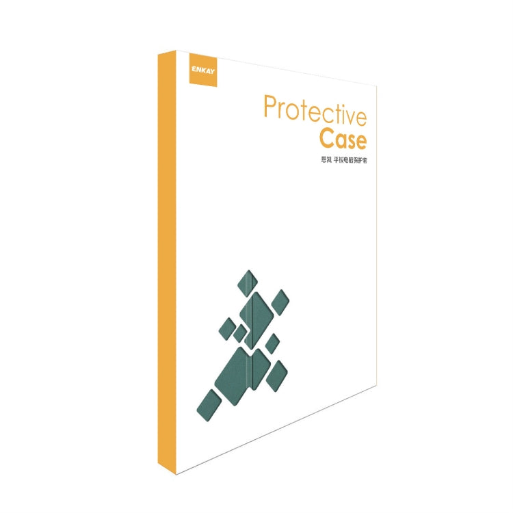 For iPad Air 13 2025 / 2024 ENKAY Tri-fold Custer Texture Plastic Leather Smart Tablet Case(Dark Blue) - iPad Air 13 2025 / 2024 Cases by ENKAY | Online Shopping South Africa | PMC TechLife | Buy Now Pay Later Mobicred