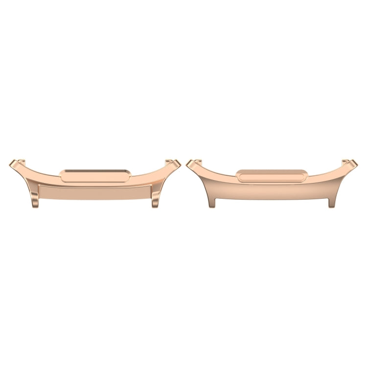 For Samsung Galaxy Watch Ultra 47mm 1 Pair 22mm Stainless Steel Metal Watch Band Connector(Rose Gold)
