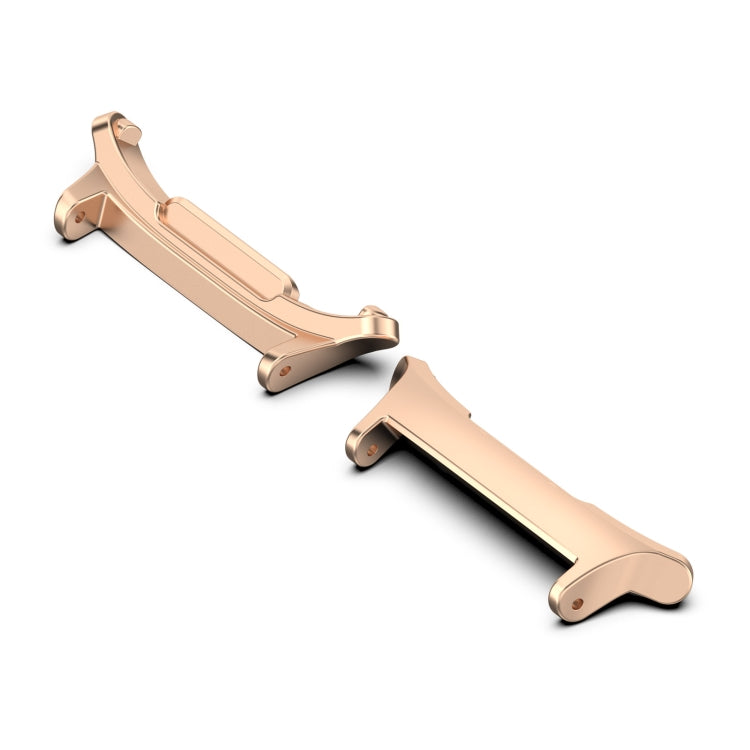 For Samsung Galaxy Watch Ultra 47mm 1 Pair 22mm Stainless Steel Metal Watch Band Connector(Rose Gold)